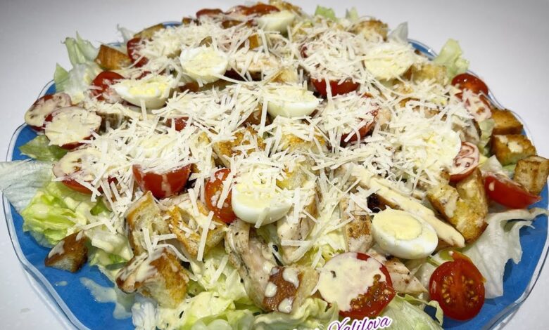 Sezar salatı necə hazırlanır? 1 Sezar salatı necə hazırlanır?-