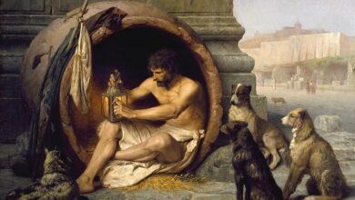 Böyük İsgəndəri susduran, fənərlə adam axtaran Diogen