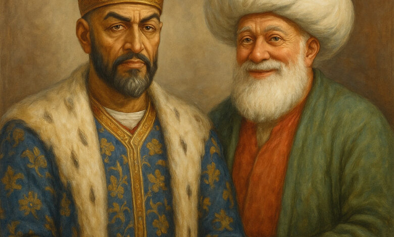 molla nesreddinle Emir teymur
